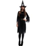 Fantasia Bruxa Feiticeira Úrsula Com Chapéu Halloween Adulto - Fantasias carol fsp
