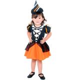 Fantasia Bruxinha Bebê Halloween Sulamericana Original