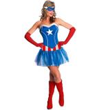 Fantasia Capitão América Feminina Adulto Original Importado - Rubies