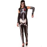 Fantasia Caveira Mexicana Adulto Feminino Com Luvas Para Halloween - Fantasias carol fsp