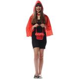 Fantasia Chapeuzinho Vermelho Adulto Kit Capa e Cesta - Fantasias carol fsp