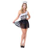 Fantasia Colombina Pop Adulto - Heat Girls - Circo