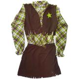 Fantasia Cowgirl Adulta Feminina Camisa Saia e Colete - Fantasias carol fsp
