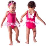 Fantasia de Borboleta Pink Para Bebê Com Faixa 3 a 18 meses - Fantasias carol fsp