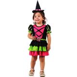 Fantasia de Bruxa Divertida Bebê Com Chapéu Halloween 1 a 3 anos - Sulamericana
