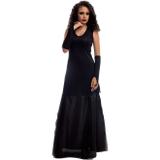 Fantasia de Bruxa Senhora das Trevas Com Luvas Halloween Adulto - Fantasias carol fsp