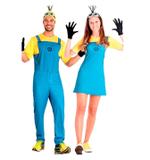 Fantasia de Casal Minions Masculino e Feminino Adulto