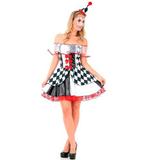 Fantasia De Colombina Adulto Luxo Palhaça Feminina C/ Chapeu - Sulamericana