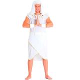 Fantasia de Faraó Branco Adulto Com Turbante - Sulamericana