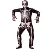 Fantasia de Halloween Adulta Masculino Luxo Esqueleto Com Máscara e Luvas - Fantasias carol fsp