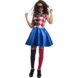 Fantasia de Halloween Adulto Feminina Colombina Dark Com Máscara - Fantasias carol fsp