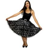 Fantasia de Halloween Adulto Feminino Saia Esqueleto Miguelito - Fantasias carol kb