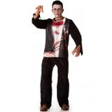 Fantasia de Halloween Aluno Zumbi Adulto Masculino - Fantasias carol fsp