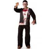 Fantasia de Halloween Aluno Zumbi Adulto Masculino - Fantasias carol fsp