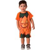 Fantasia de Halloween Bebe Abobora 0 a 18 meses - Fantasias carol fsp