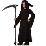 Fantasia de Halloween Infantil Morte Mago das Trevas Com Faixa e Capuz - Fantasias carol fsp