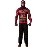 Fantasia de Halloween Lobisomem Adulto Masculina Lobo Mau Com Gorro - Fantasias carol fsp