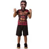 Fantasia de Halloween Lobisomem Infantil Masculina Lobo Mau Com Gorro - Fantasias carol fsp