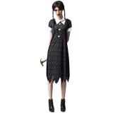 Fantasia de Halloween Wandinha addams Adulta Família Addams - Fantasias carol fsp