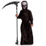 Fantasia de Morte Infantil Masculino para Halloween Com Gorro e Máscara - Fantasias carol fsp