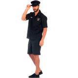 Fantasia de Policial Verão Adulto Com Quepe - Sulamericana