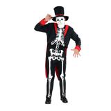 Fantasia Esqueleto Luxo Adulto - Halloween