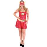 Fantasia Flash Feminina Adulto Luxo Heat Girls - Sulamericana