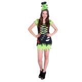 Fantasia Frankstein Feminino Teen - Halloween