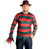 Fantasia Freddy Krueger Adulto Luxo Halloween - Sulamericana