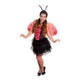 Fantasia Joaninha Adulto - Heat Girls