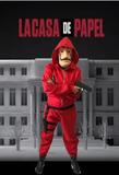 Fantasia La Casa De Papel + Mascara + Coldre Kit 10 Peças - Unissex
