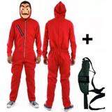 Fantasia La Casa De Papel + Mascara + Coldre - Unissex