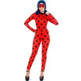 Fantasia LadyBug Adulto Feminina Macacão Longo Com Mascara e Pochete - Sulamericana
