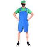 Fantasia Luigi Adulto Verão - Super Mario - Super mario world