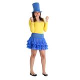 Fantasia Make your Own - Saia Tutu Azul Adulto - Linha colors