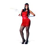 Fantasia Melindrosa Franja Vermelha - Heat Girls