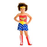 Fantasia Mulher Maravilha Bebê M - SulAmericana - Liga da justiça