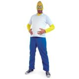 Fantasia Os Simpsons Adulto de Luxo Homer Simpons Com Barriga - Sulamericana