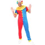 Fantasia Palhaço de Circo Adulto Masculino Com Peruca Carnaval Sulamericana