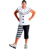 Fantasia Palhaço Pierrot Adulto Luxo Para Carnaval - Sulamericana