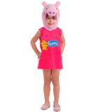 Fantasia Peppa Pig Porquinha Infantil Completa Com Gorro - Fantasias carol mu
