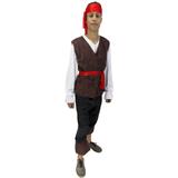 Fantasia Pirata Adulto Masculino Com Faixa - Fantasias carol ch