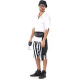 Fantasia Pirata Adulto Preto Com Tapa Olho e Bandana - Sulamericana