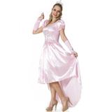 Fantasia Princesa Aurora Bela Adormecida Adulto Feminina Com Tiara e Luva - Fantasias carol fsp