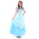 Fantasia Princesa Azul Adulto - Era uma vez
