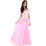 Fantasia Princesa Bela Adormecida Adulto Luxo Com Tiara - Sulamericana