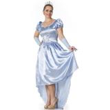 Fantasia Princesa Cinderela Adulto Feminina Com Tiara e Luva - Fantasias carol fsp