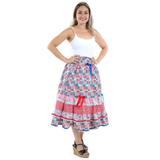 Fantasia Saia Longa Rodada Adulto - Festa Junina