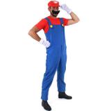 Fantasia Super Mario Bros Adulto Masculino Com Chapéu Luvas e Bigode - Sulamericana