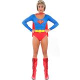 Fantasia Super Mulher Adulto Body Com Capa - Sulamericana